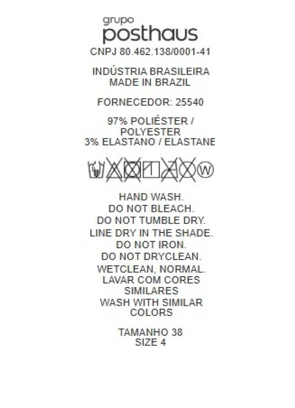 Quintess - Saia Preta em Crepe Plano 7