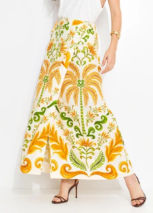 Farm - Saia Transpassada Milani Amarelo - FARM