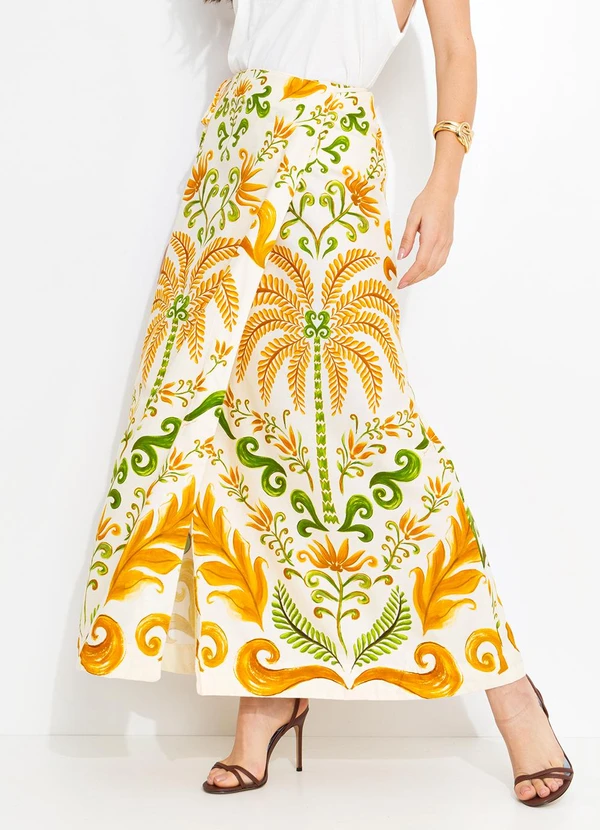 Farm - Saia Transpassada Milani Amarelo