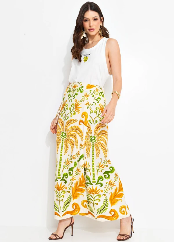 Farm - Saia Transpassada Milani Amarelo 3