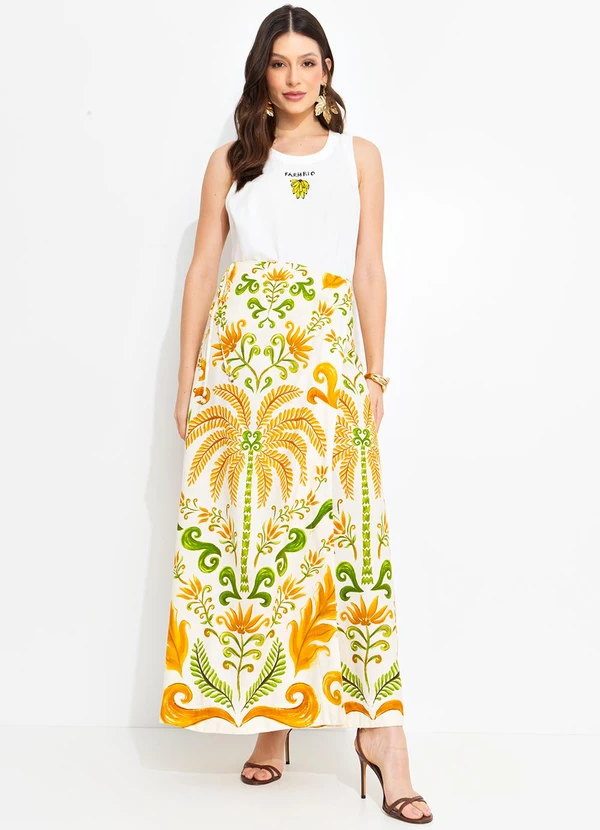 Farm - Saia Transpassada Milani Amarelo 7