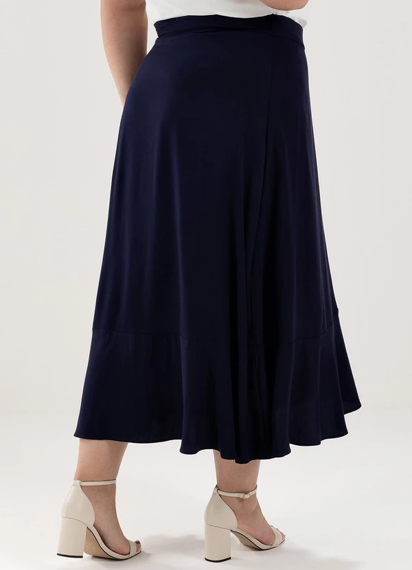 Principessa - Saia Pareô em Viscose Marinho Milena 6