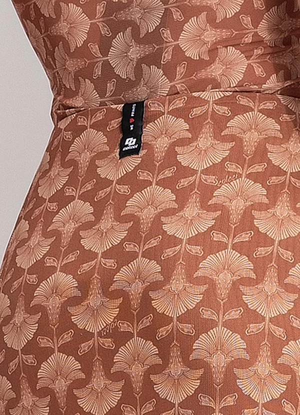 Colcci - Saia Tule Estampado Marrom 8