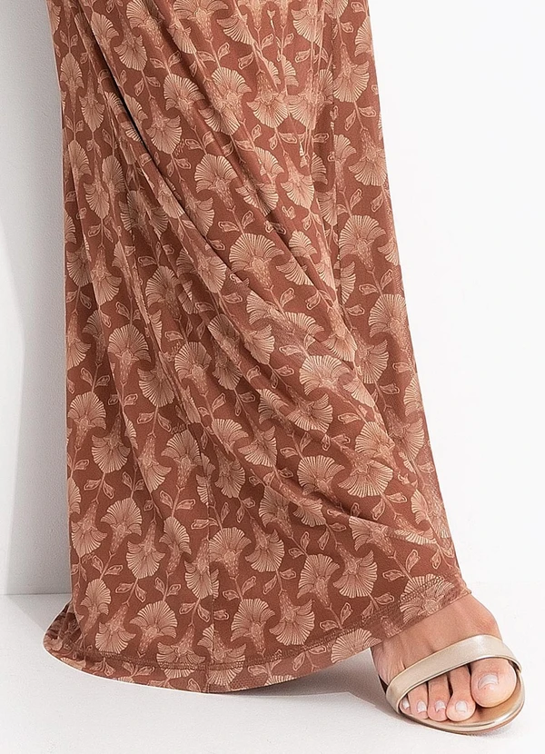 Colcci - Saia Tule Estampado Marrom 9