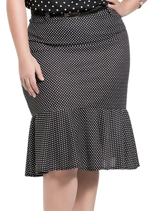 Rosalie - Saia Midi Sino  Poá - ROSALIE