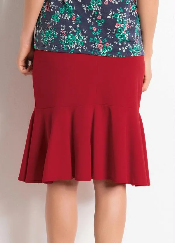 Rosalie - Saia Peplum Vermelha 4