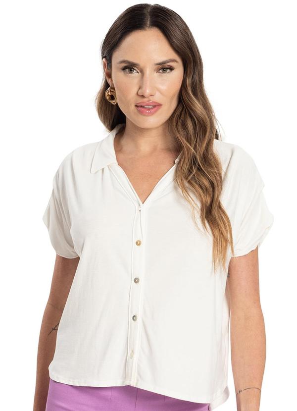 Endless - Camisa Crepe Feminina Bege