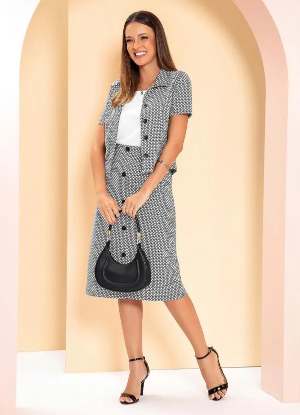 Rosalie - Saia Alfaiataria Xadrez 5