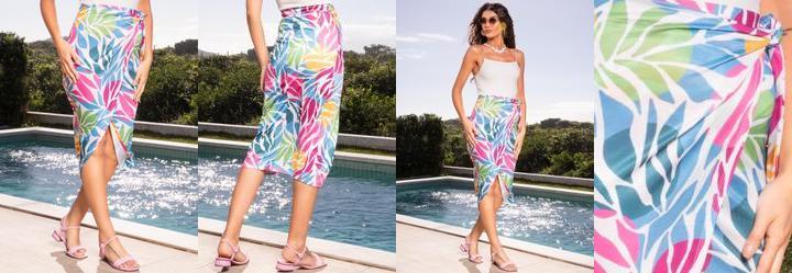 Saia Animal Abstrato em Malha Fria