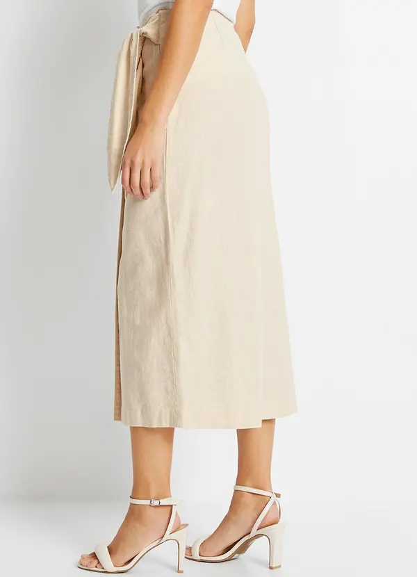 Quintess - Saia Areia em Linho 2