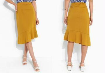 Saia Assimtrica Mostarda
