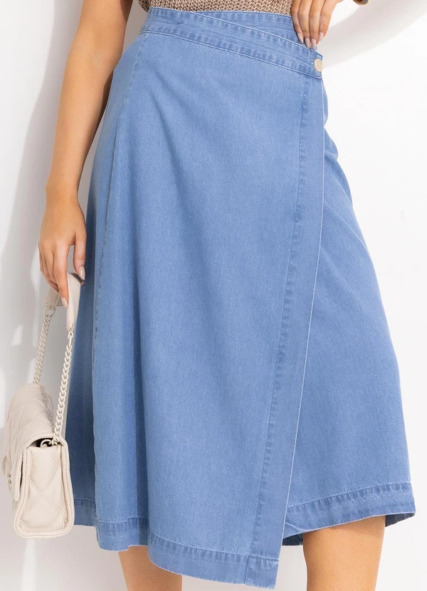 Quintess - Saia Azul em Jeans 3