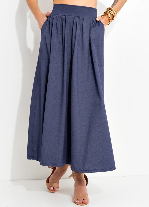 Bimini - Saia Azul em Malha