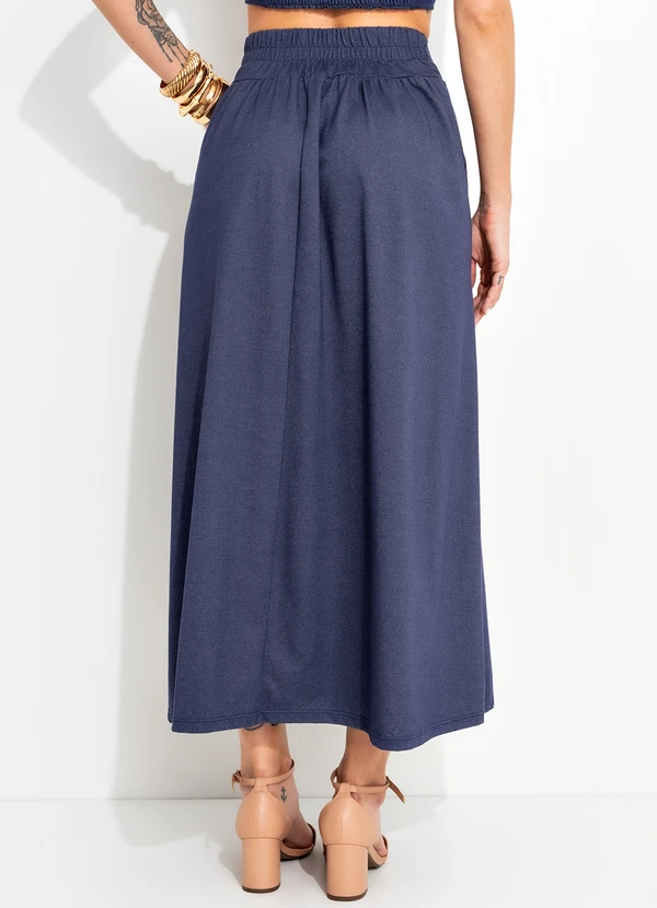 Bimini - Saia Azul em Malha 2