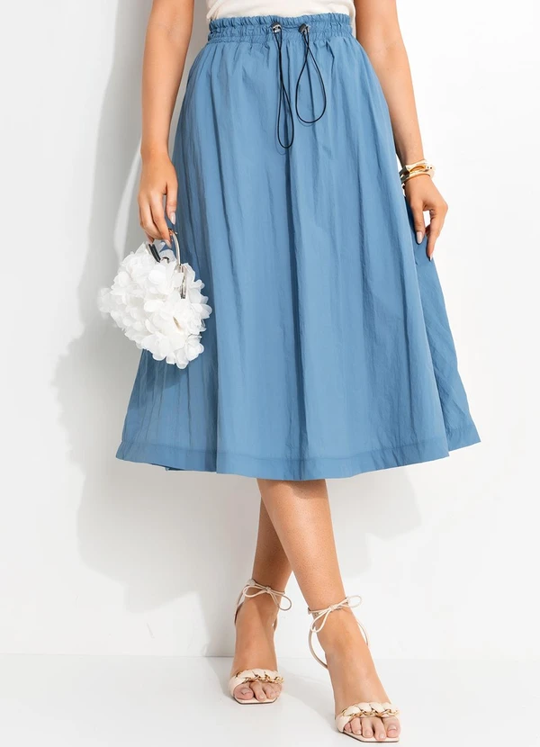 Quintess - Saia Azul em Nylon