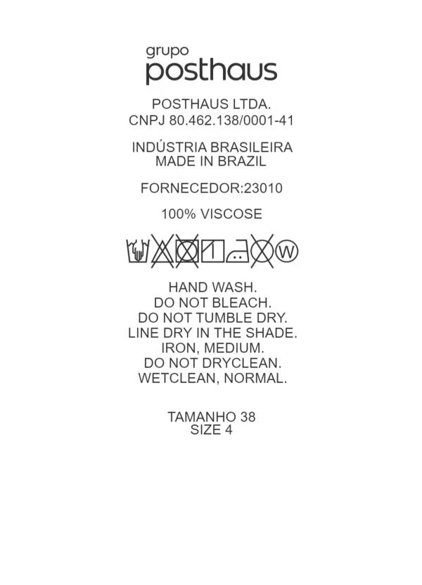 Quintess - Saia Azul Marinho em Viscose Plana 13