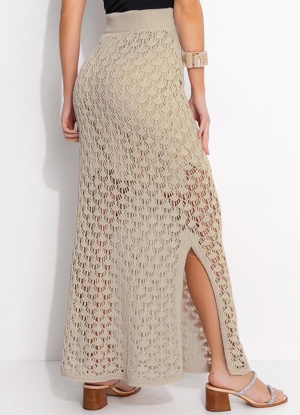 Quintess - Saia Bege em Tricô 9