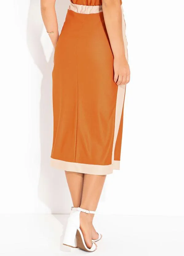 Rosalie - Saia Bicolor com Recortes 2