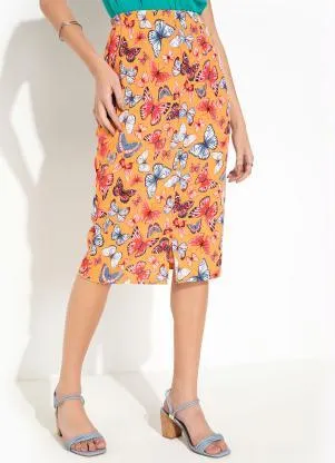 Rosalie - Saia Borboletas Lápis - ROSALIE