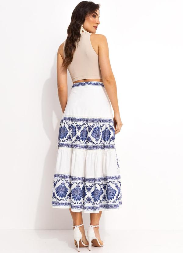 Farm - Saia Bordada Florença Off White 4