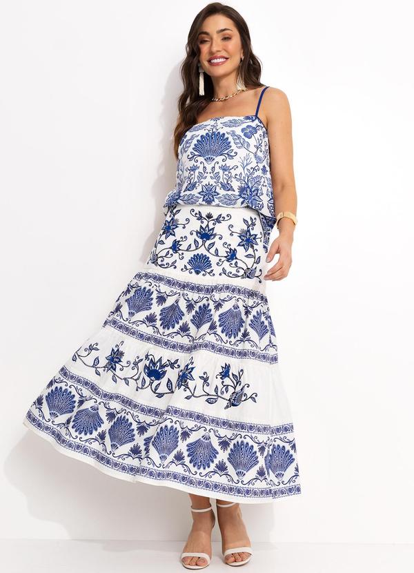 Farm - Saia Bordada Florença Off White 9