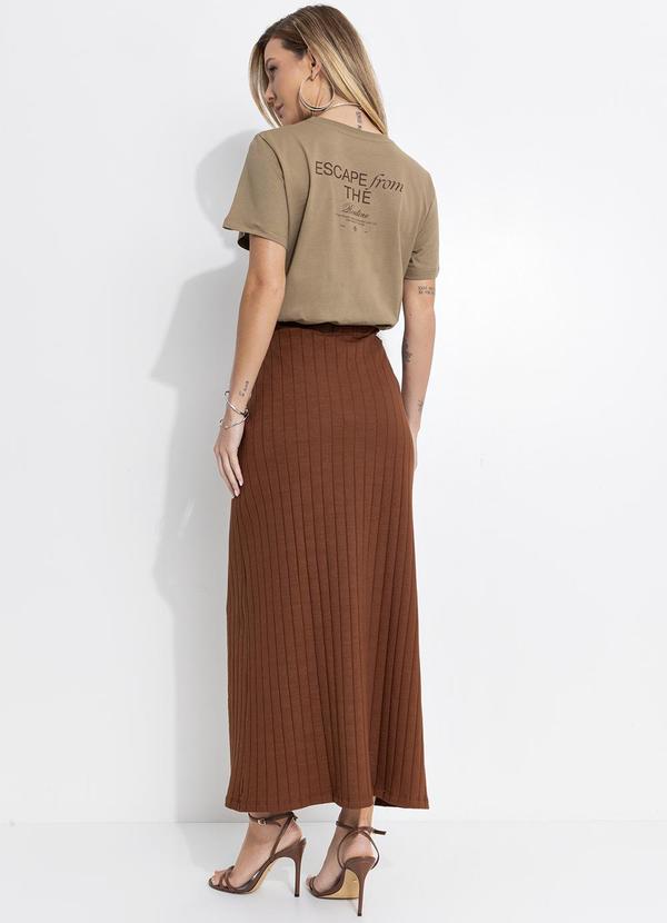 Colcci - Saia Canelada Marrom 4