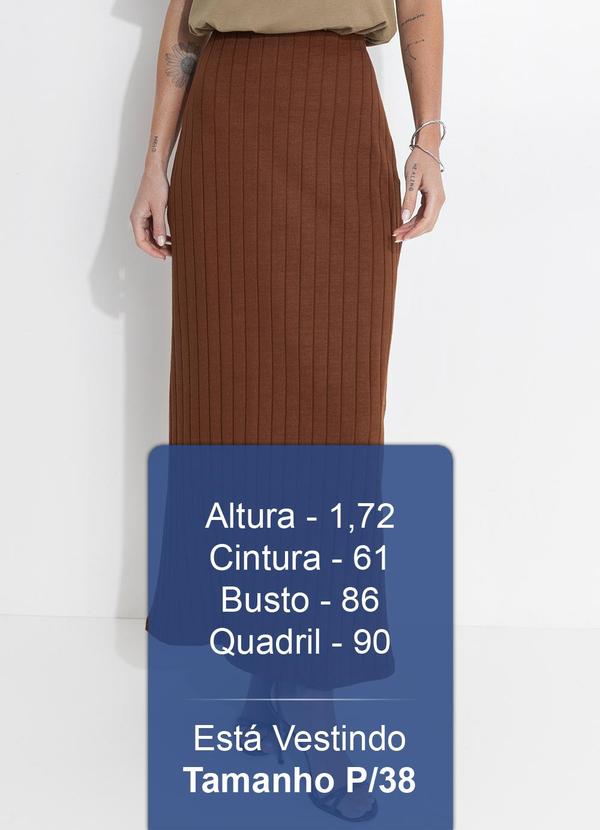 Colcci - Saia Canelada Marrom 5