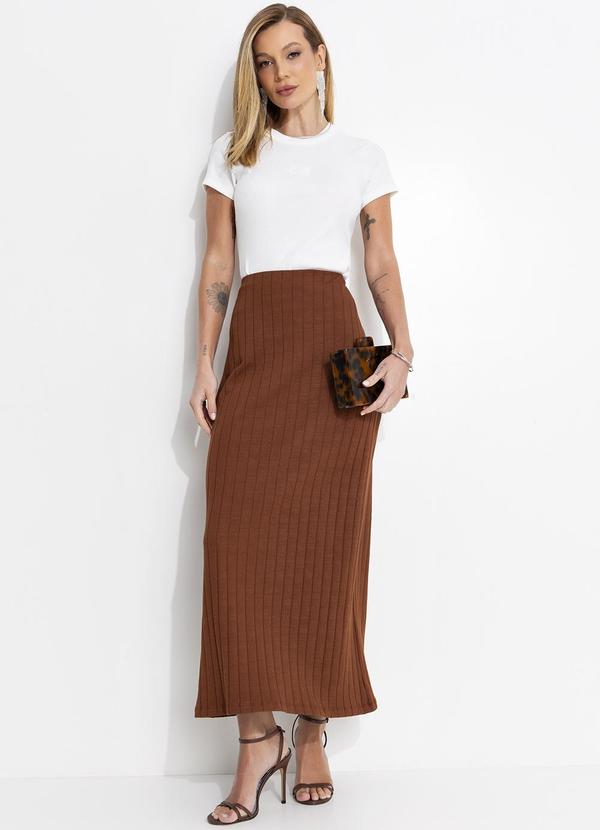 Colcci - Saia Canelada Marrom 6