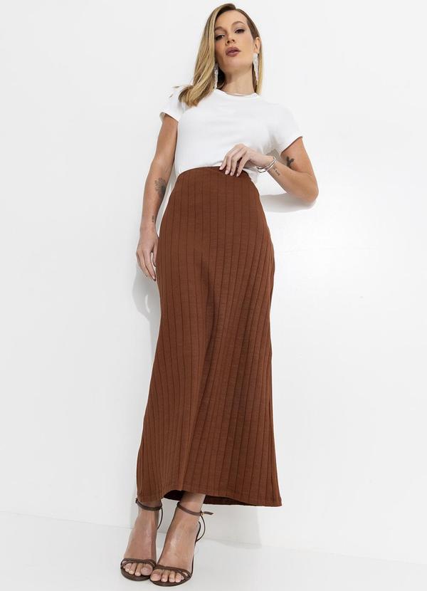Colcci - Saia Canelada Marrom 7