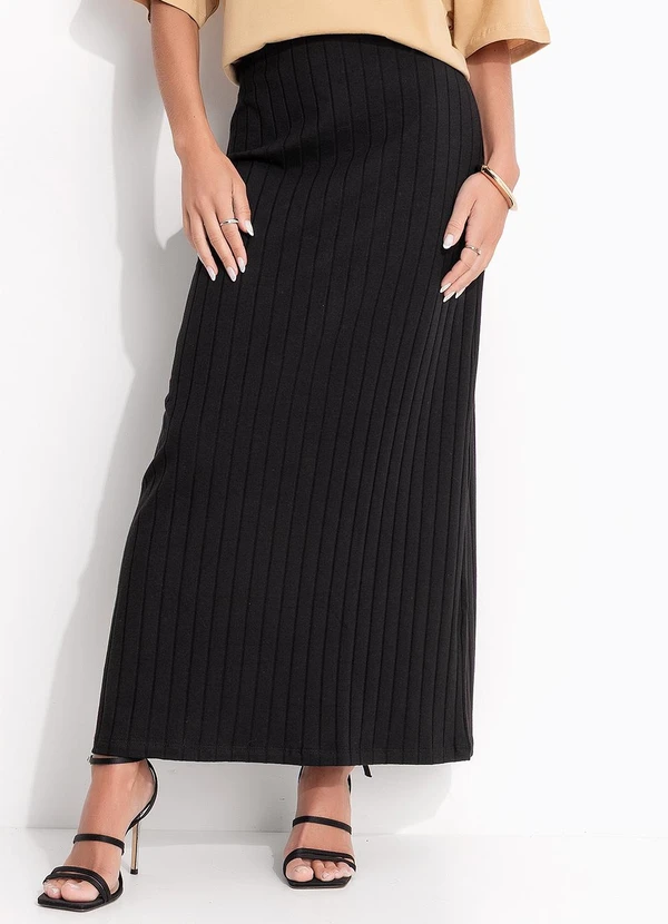 Colcci - Saia Canelada Preto