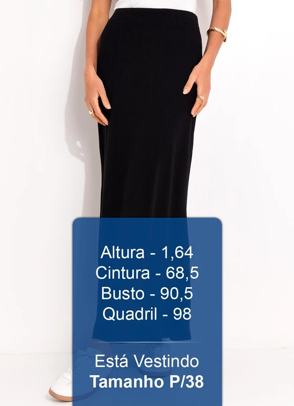 Colcci - Saia Canelada Preto 5