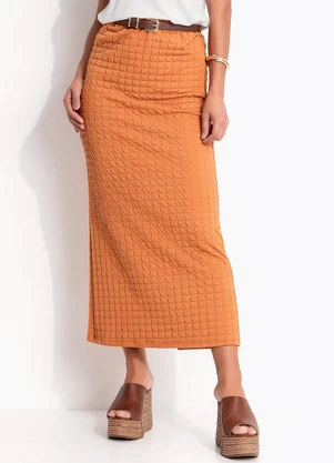 Quintess - Saia Caramelo Texturizada - QUINTESS