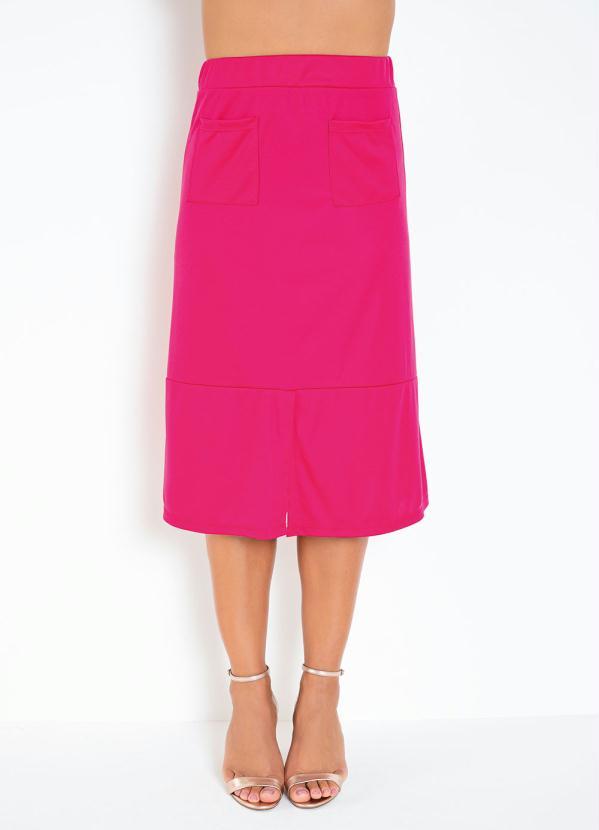 Outlet - Saia Cereja com Bolsos 3