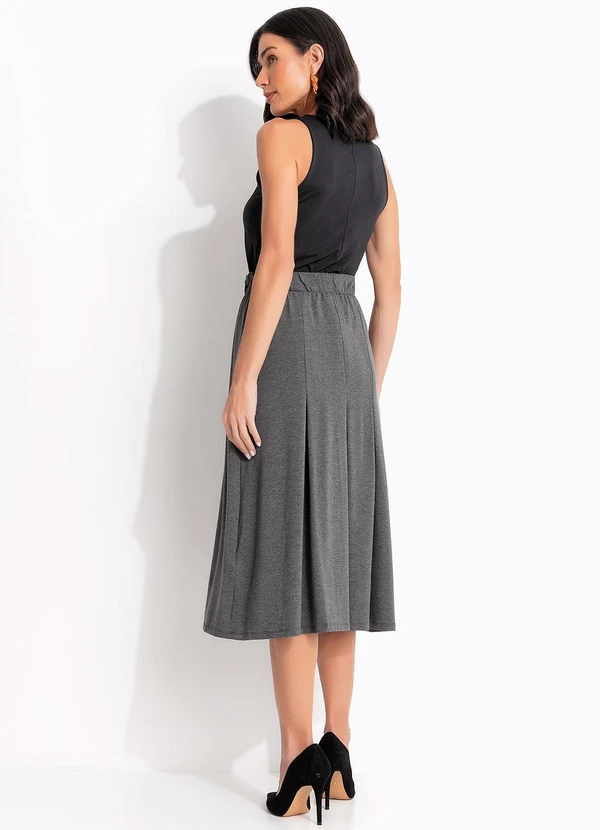 Quintess - Saia Chumbo em Moletinho de Viscose 2