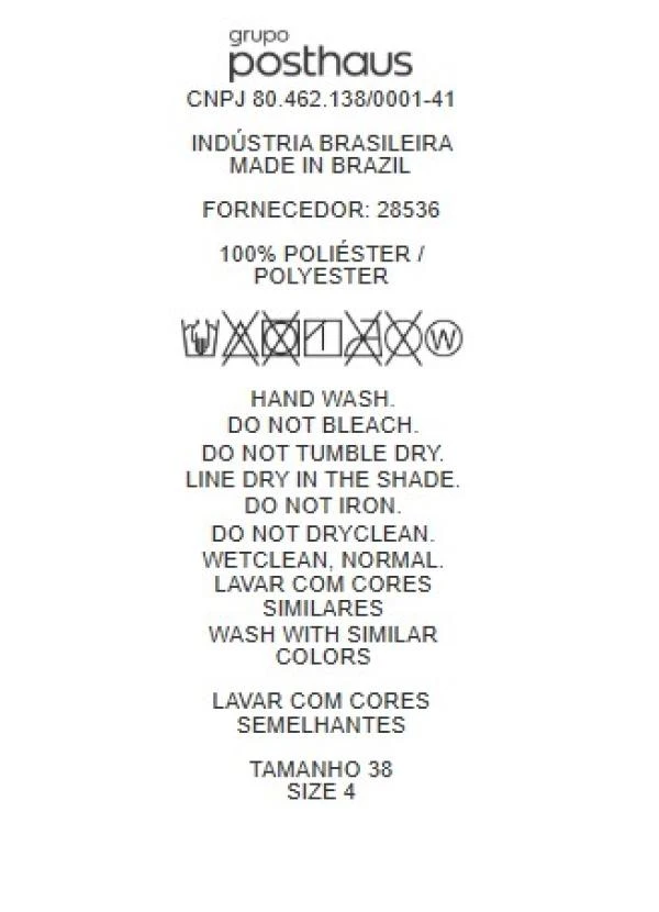 Quintess - Saia Cinza em com Aspecto de Linho 11