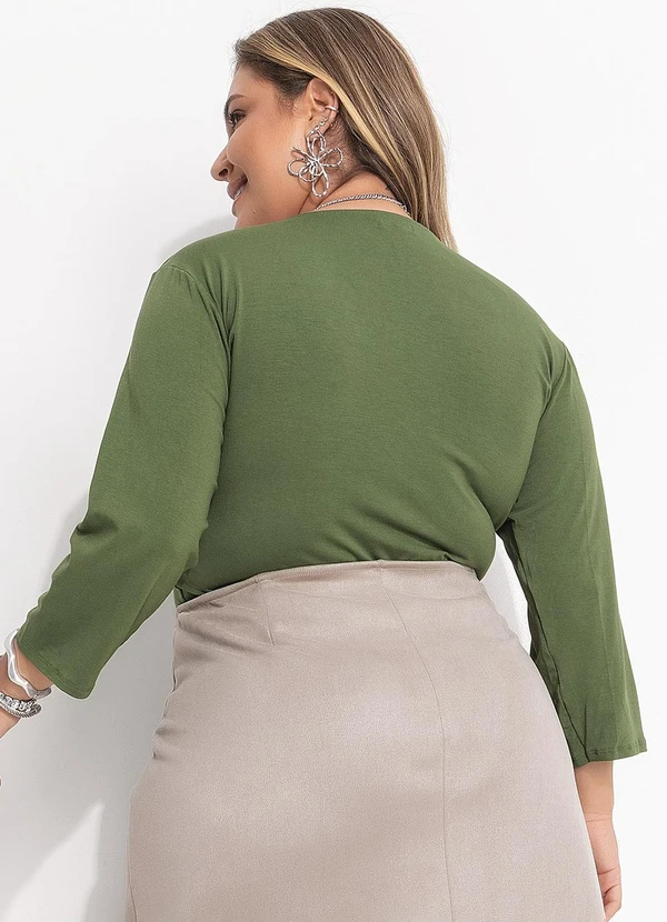 Quintess - Saia Cinza em Malha Suede 11