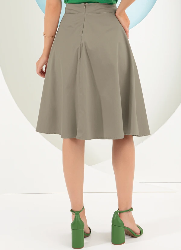 Rosalie - Saia com Bolsos Bege 2