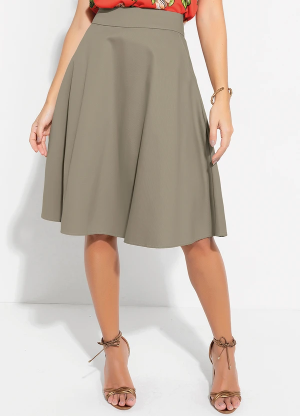 Rosalie - Saia com Bolsos Bege 4