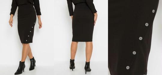 Saia com Botes Preta