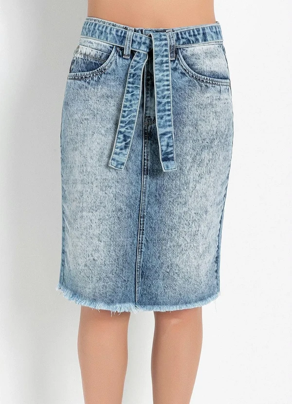 Rosalie - Saia com Faixa Jeans