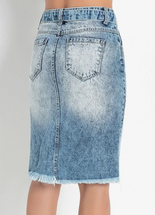 Rosalie - Saia com Faixa Jeans 3