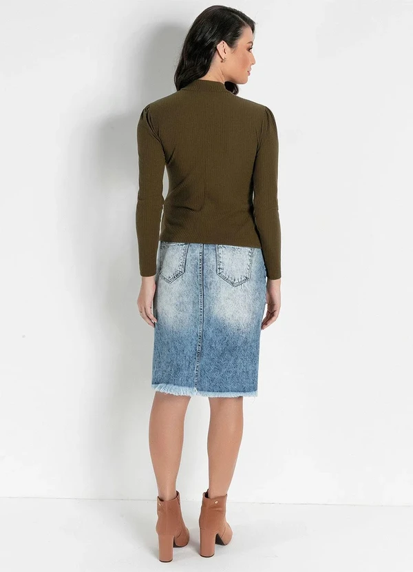 Rosalie - Saia com Faixa Jeans 6