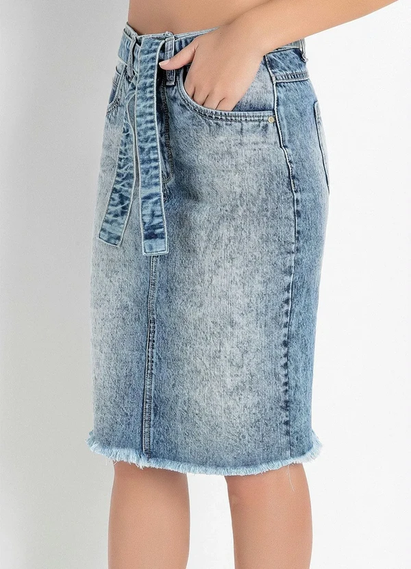Rosalie - Saia com Faixa Jeans 9