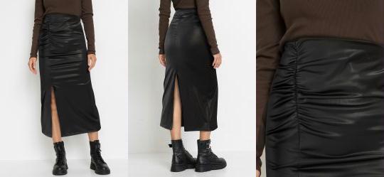 Saia com Fenda Preta