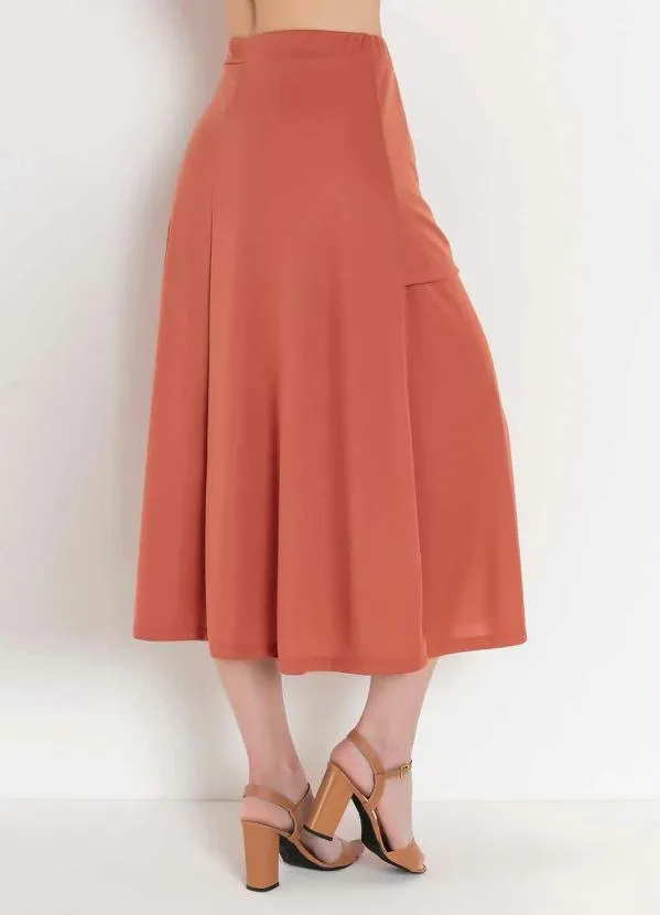 Rosalie - Saia com Sobreposição Ferrugem 2