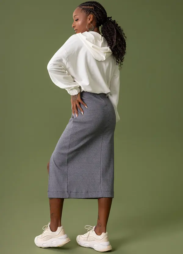 The Philippines - Saia de Ribana Canelada Azul 4