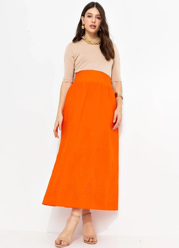 You Premium - Saia em Algodão Laranja 3
