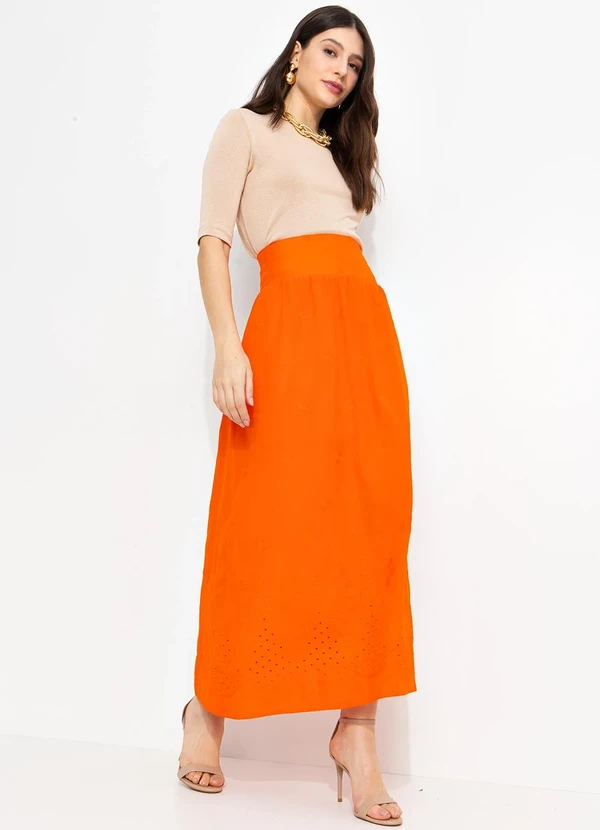 You Premium - Saia em Algodão Laranja 6
