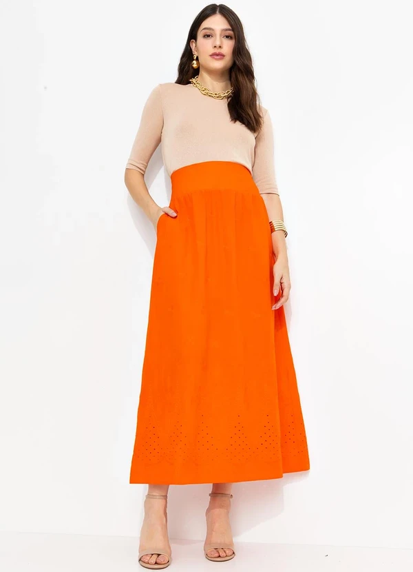 You Premium - Saia em Algodão Laranja 8