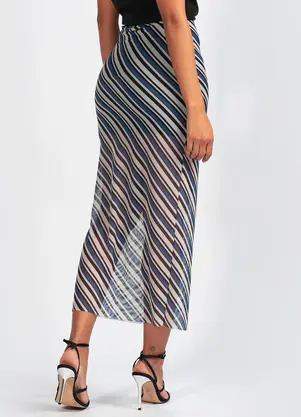 Colcci - Saia em Tule Estampado - COLCCI
